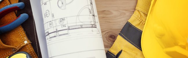 Construction concept with working tools