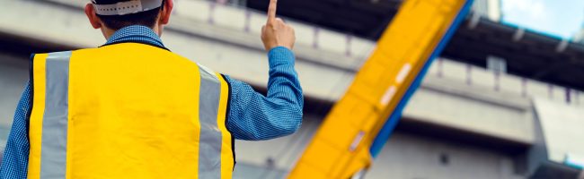 smart asiasn engineer manager with safety uniform checking site smart asian engineer manager with safety uniform checking site construction with steel and concrete sturcture background